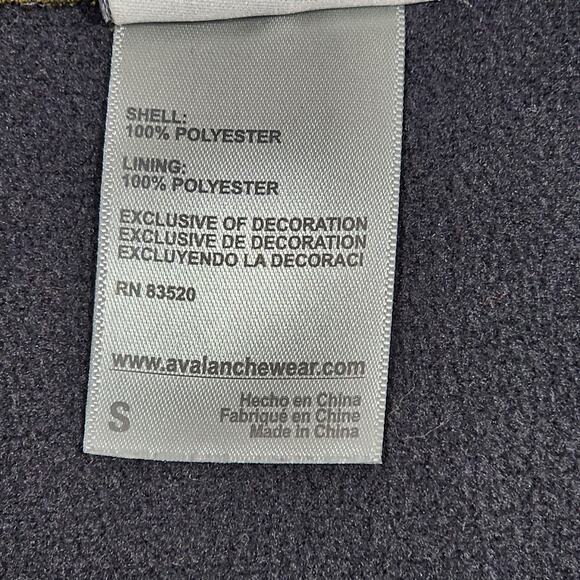 Avalanche Knit Sweater Jacket Cardigan Full Zip Fleece Lined Green Black Small - Picture 7 of 11